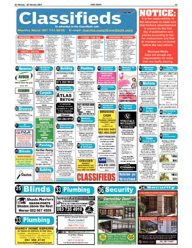 STER SOUTH 22 February – 25 February 2022 page 21