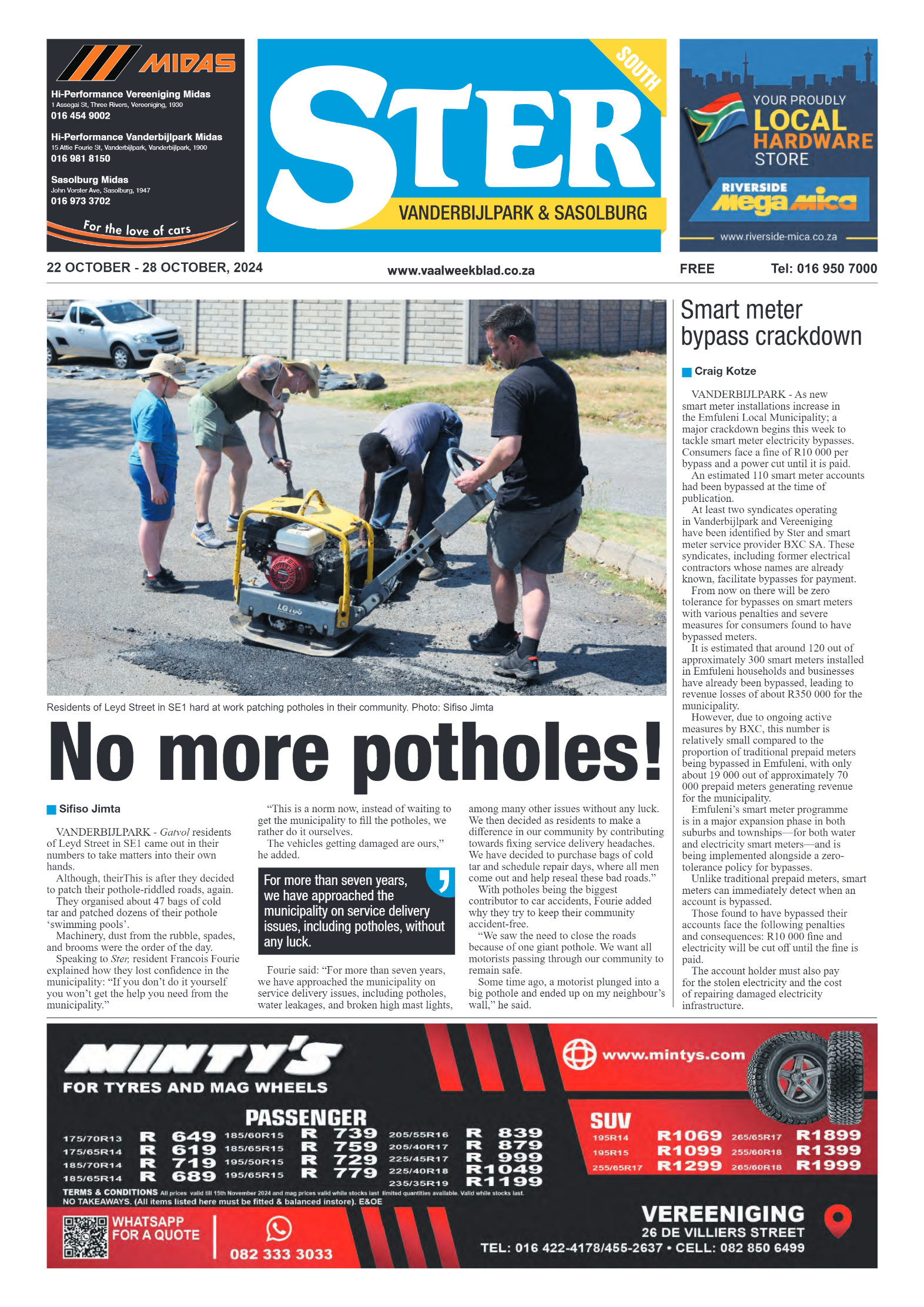 STER SOUTH 22 OCTOBER – 28 OCTOBER, 2024 page 1