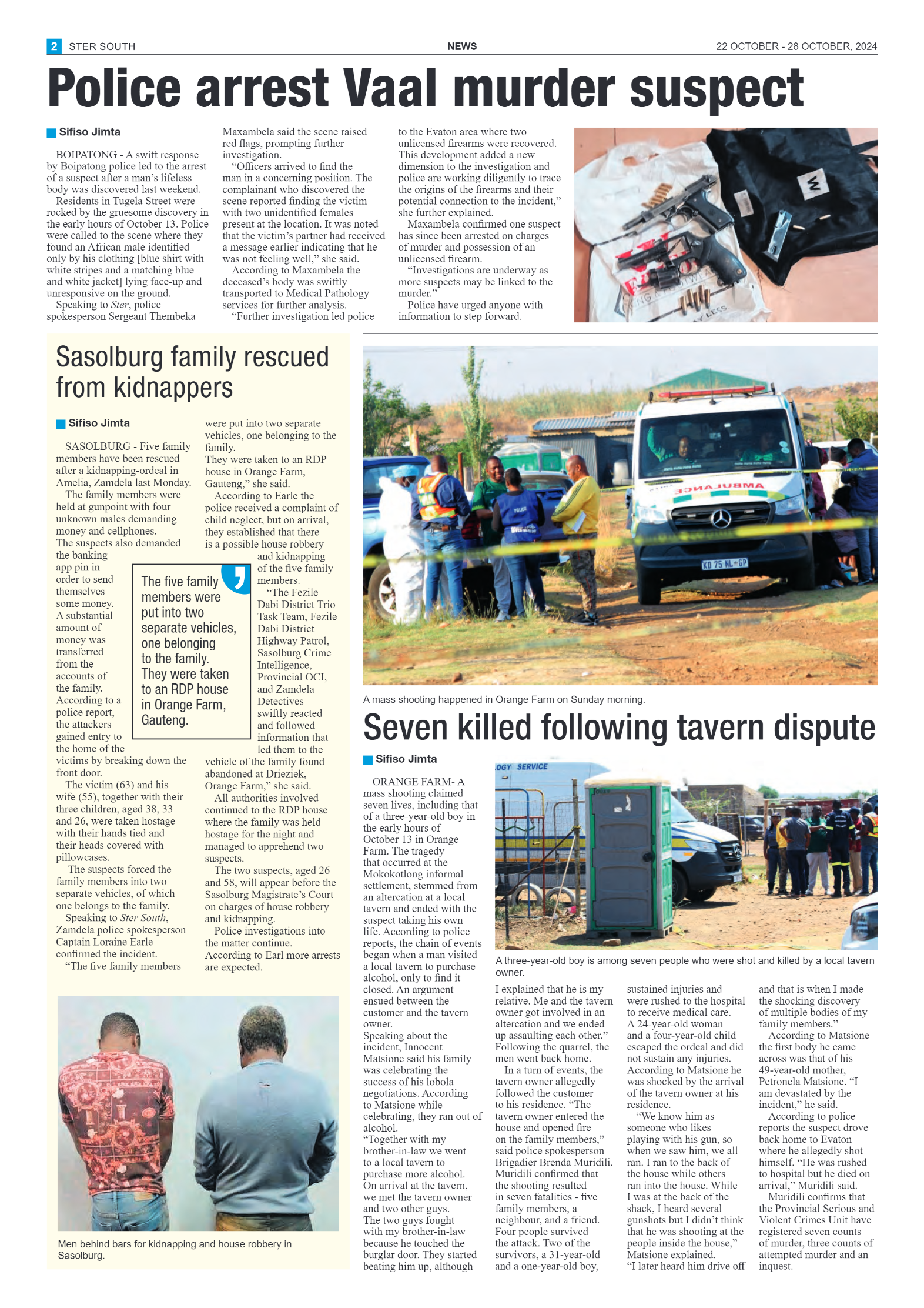 STER SOUTH 22 OCTOBER – 28 OCTOBER, 2024 page 2