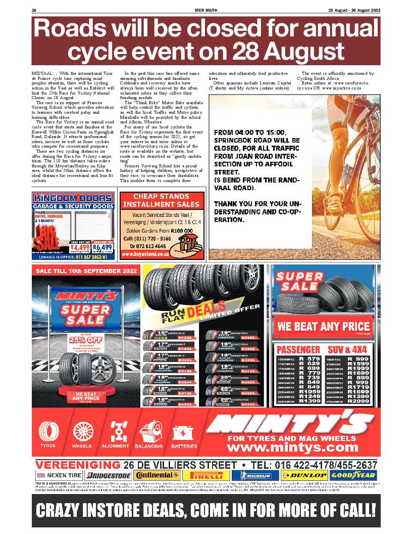 STER SOUTH 23 August – 26 August 2022 page 16