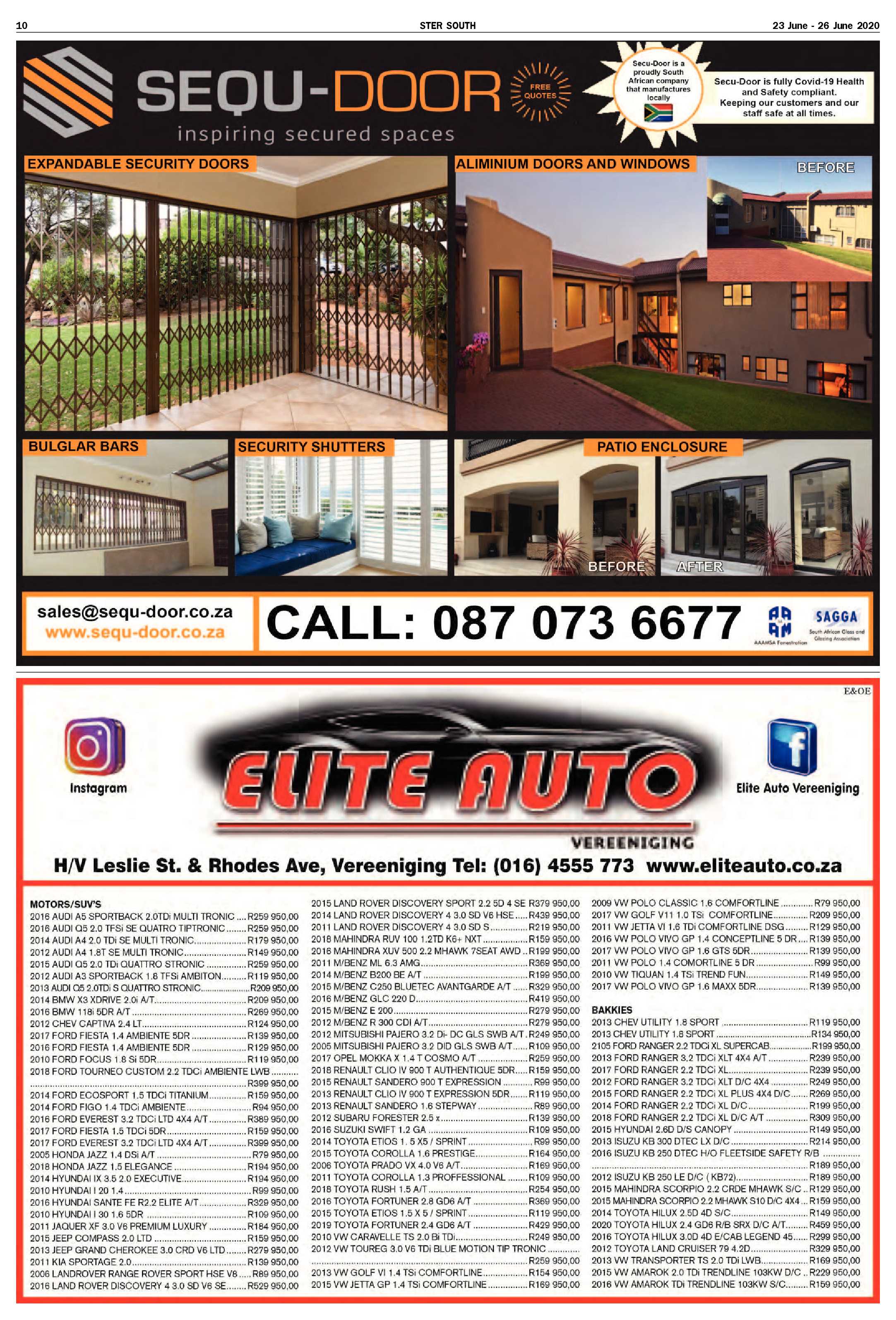 SOUTH STER 23 JUNE – 26 JUNE 2020 page 10