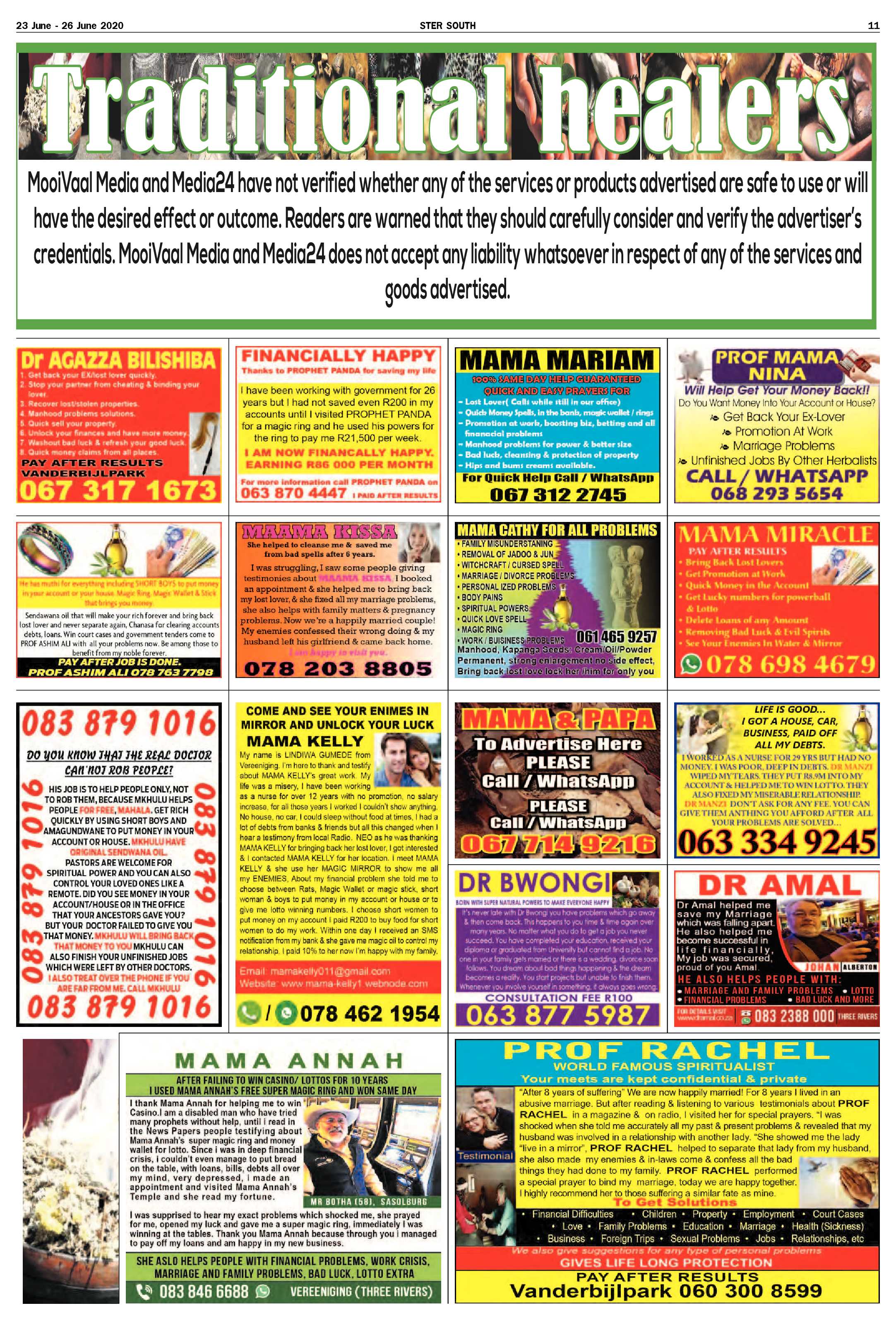 SOUTH STER 23 JUNE – 26 JUNE 2020 page 11