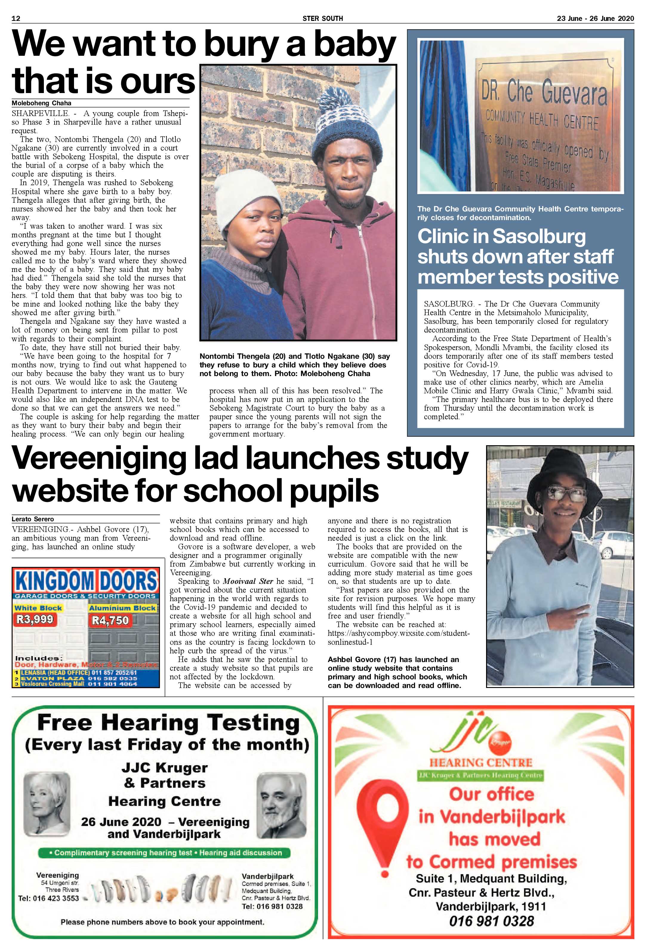 SOUTH STER 23 JUNE – 26 JUNE 2020 page 12