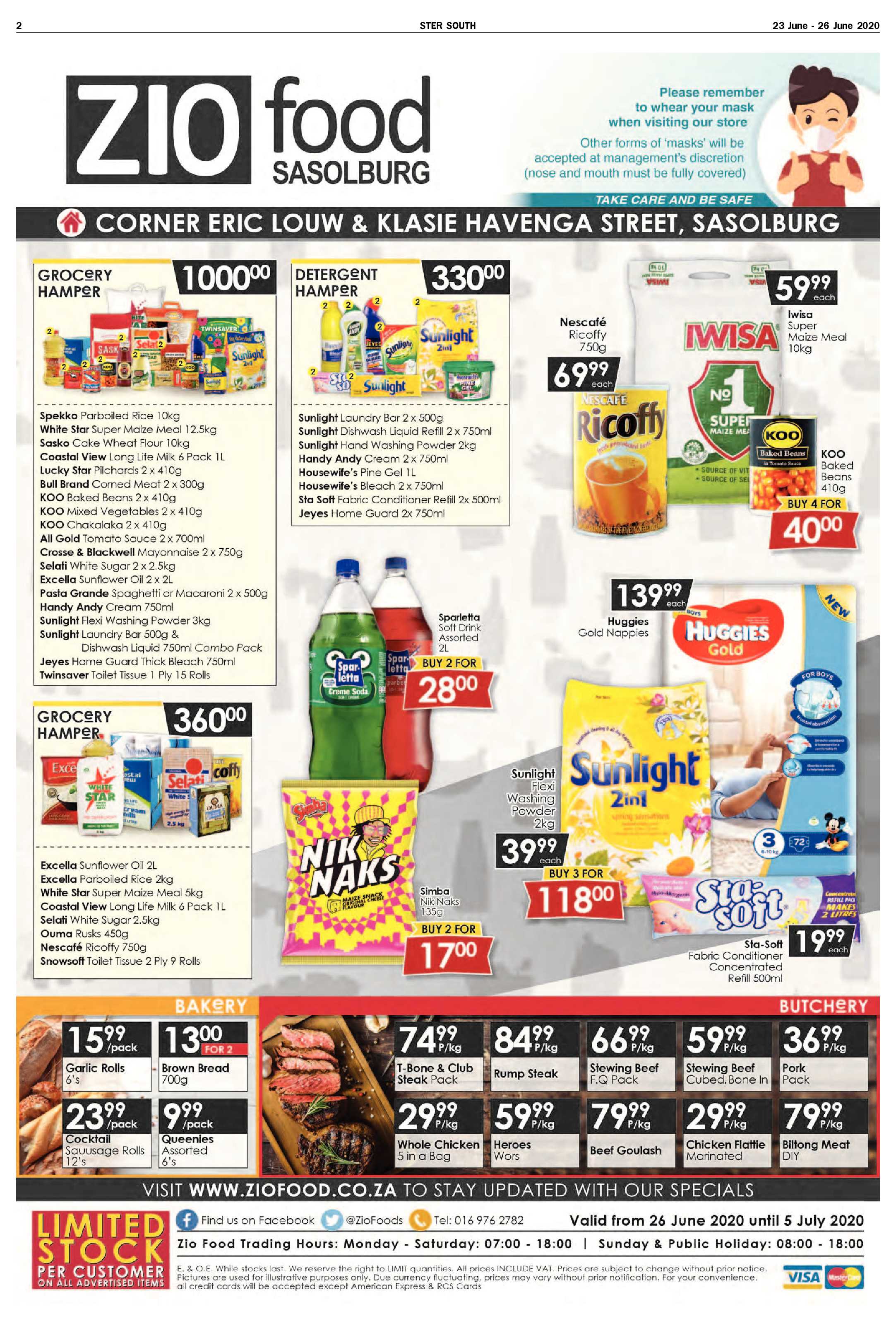 SOUTH STER 23 JUNE – 26 JUNE 2020 page 2