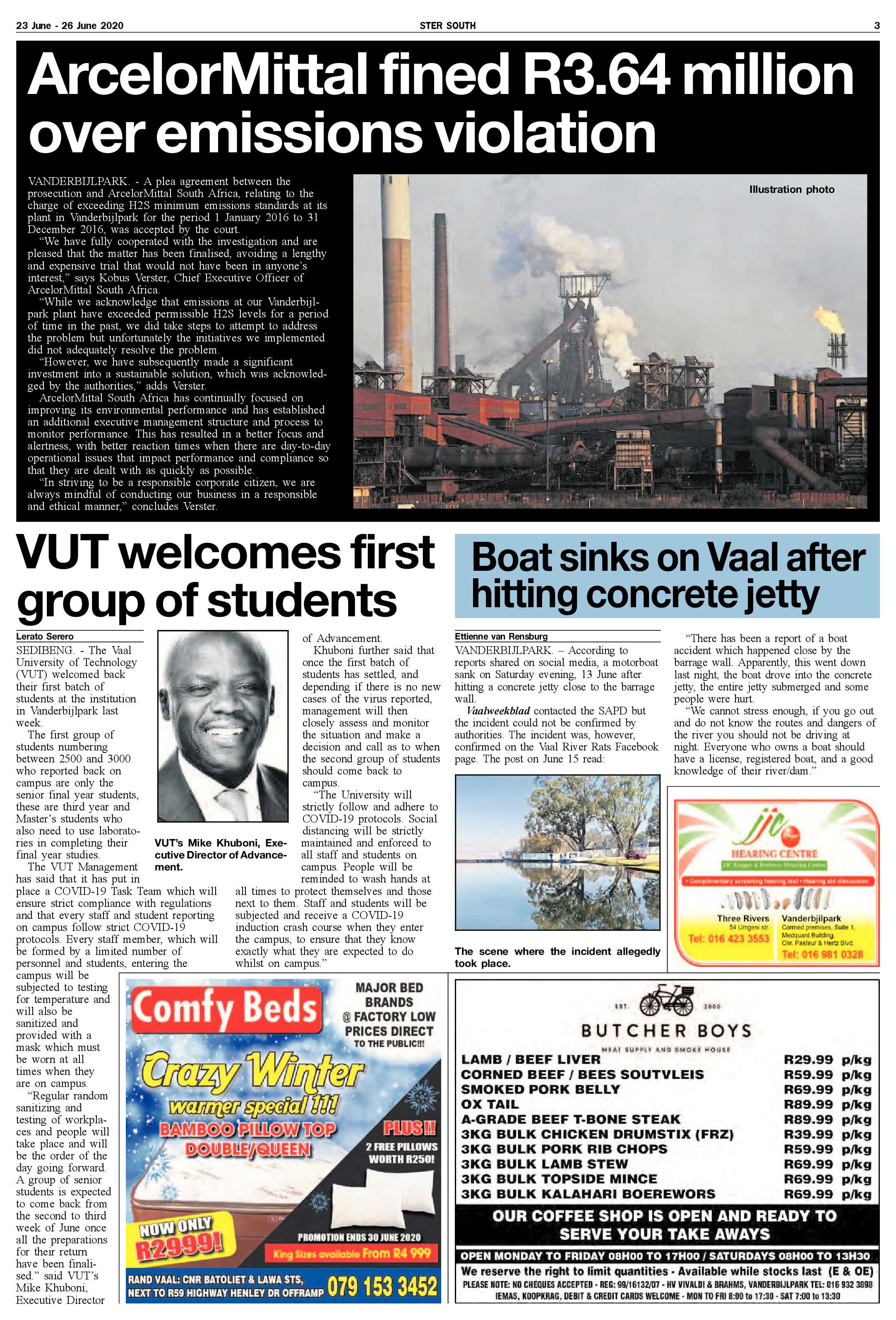 SOUTH STER 23 JUNE – 26 JUNE 2020 page 3