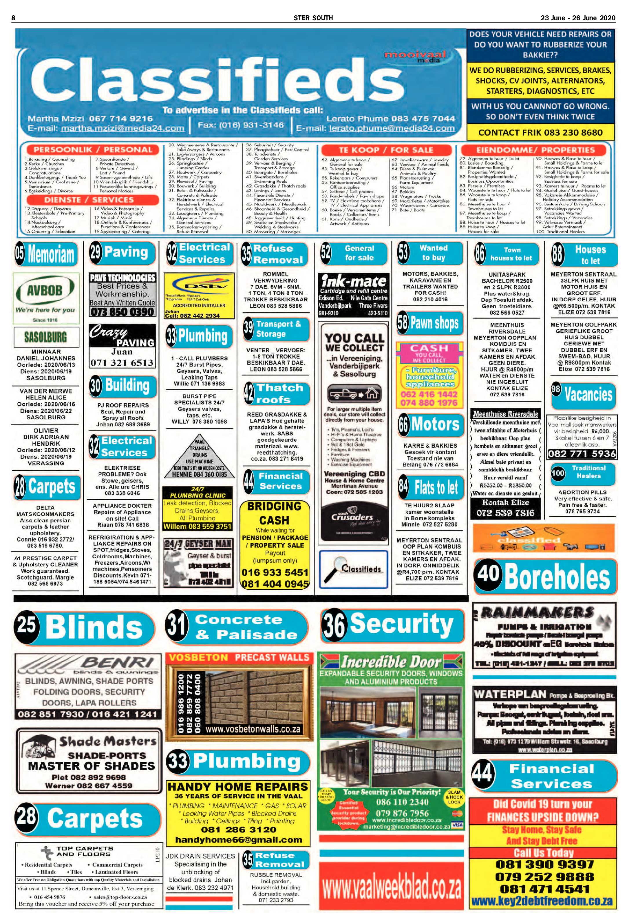SOUTH STER 23 JUNE – 26 JUNE 2020 page 8