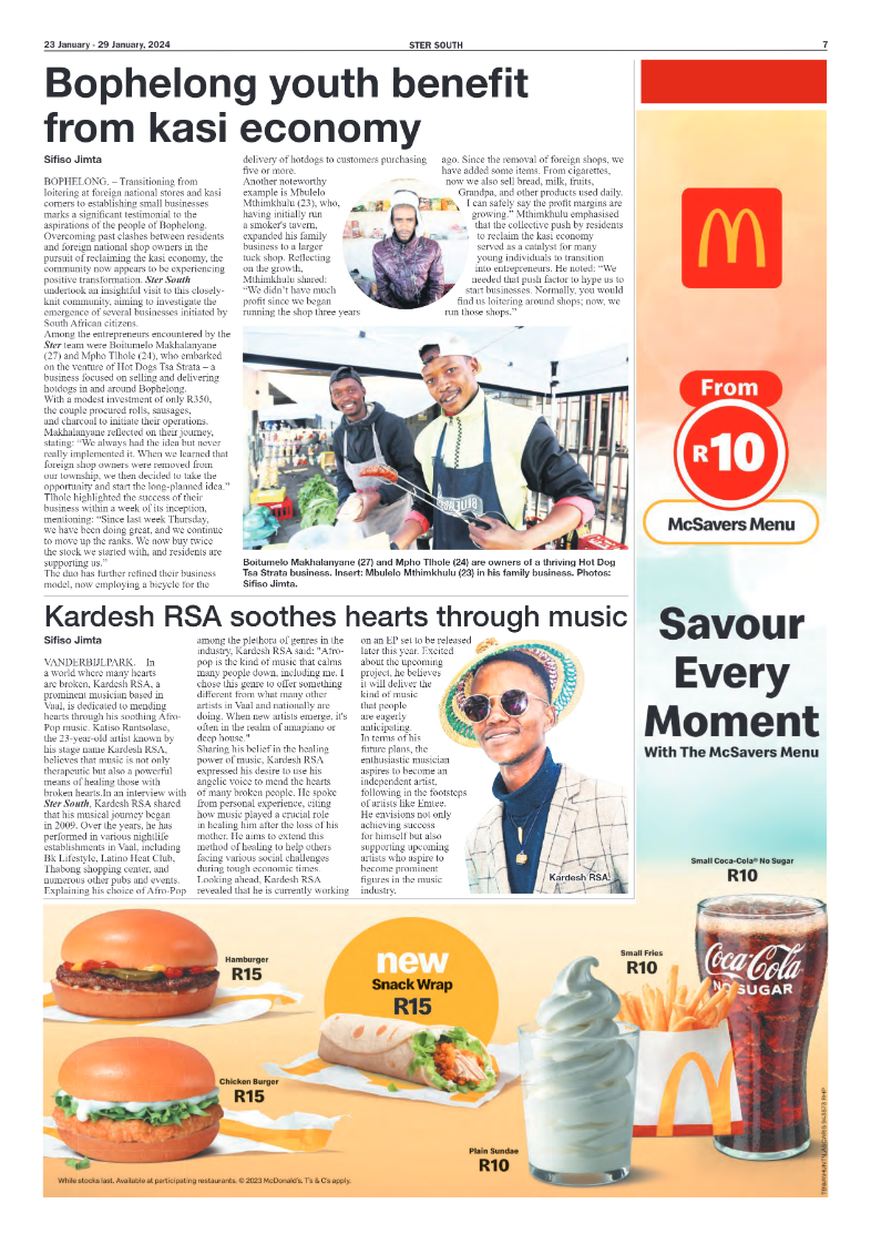 STER SOUTH 23 January – 29 January, 2024 page 7