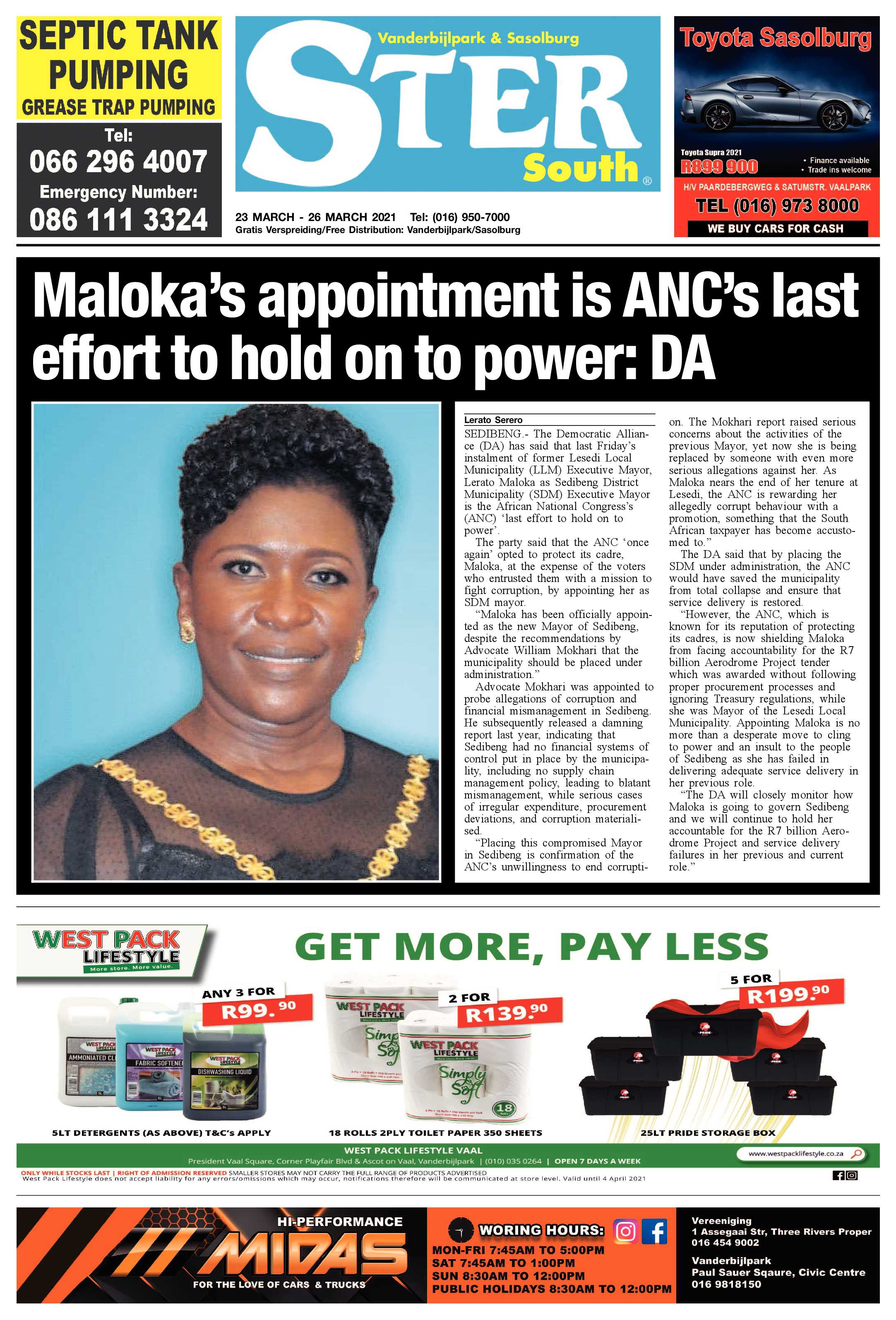 STER SOUTH 23 March – 26 March 2021 page 1