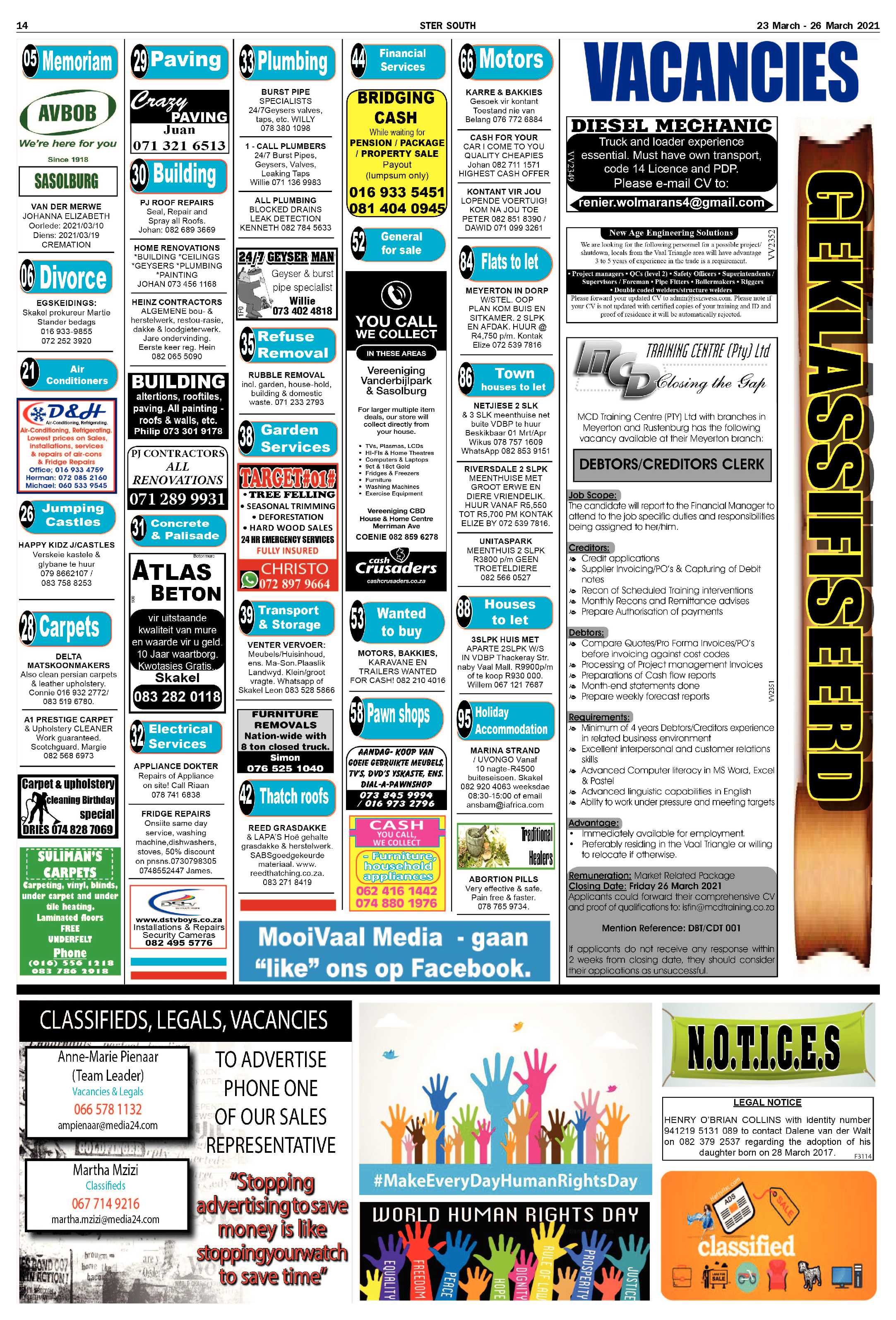 STER SOUTH 23 March – 26 March 2021 page 14