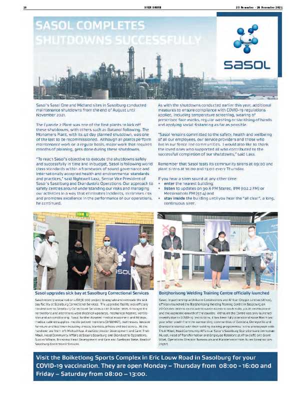 STER SOUTH 23 November – 26 November 2021 page 14
