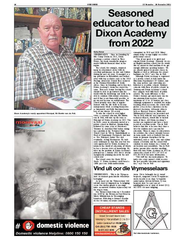STER SOUTH 23 November – 26 November 2021 page 20