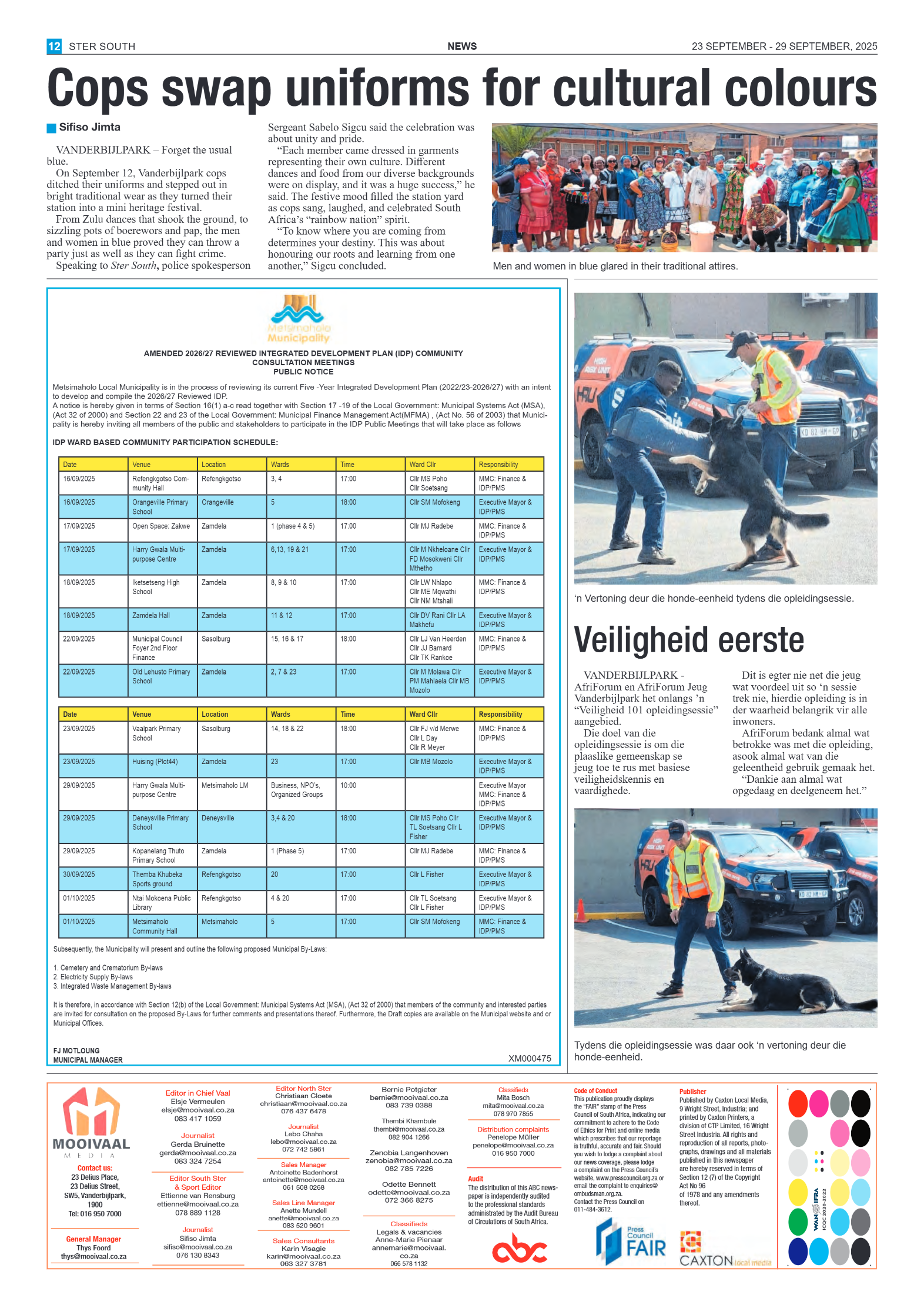 STER SOUTH 23 SEPTEMBER – 29 SEPTEMBER, 2025 page 12