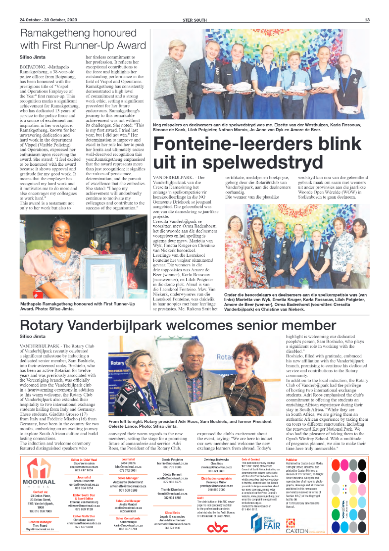 STER SOUTH 24 October – 30 October, 2023 page 13
