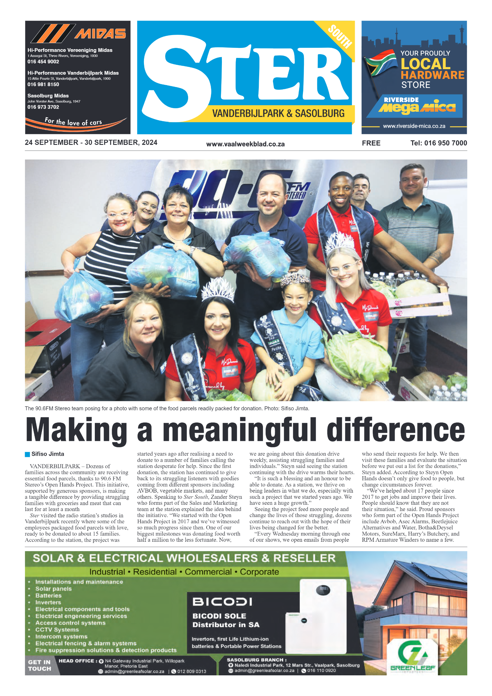 STER SOUTH 24 SEPTEMBER – 30 SEPTEMBER, 2024 page 1