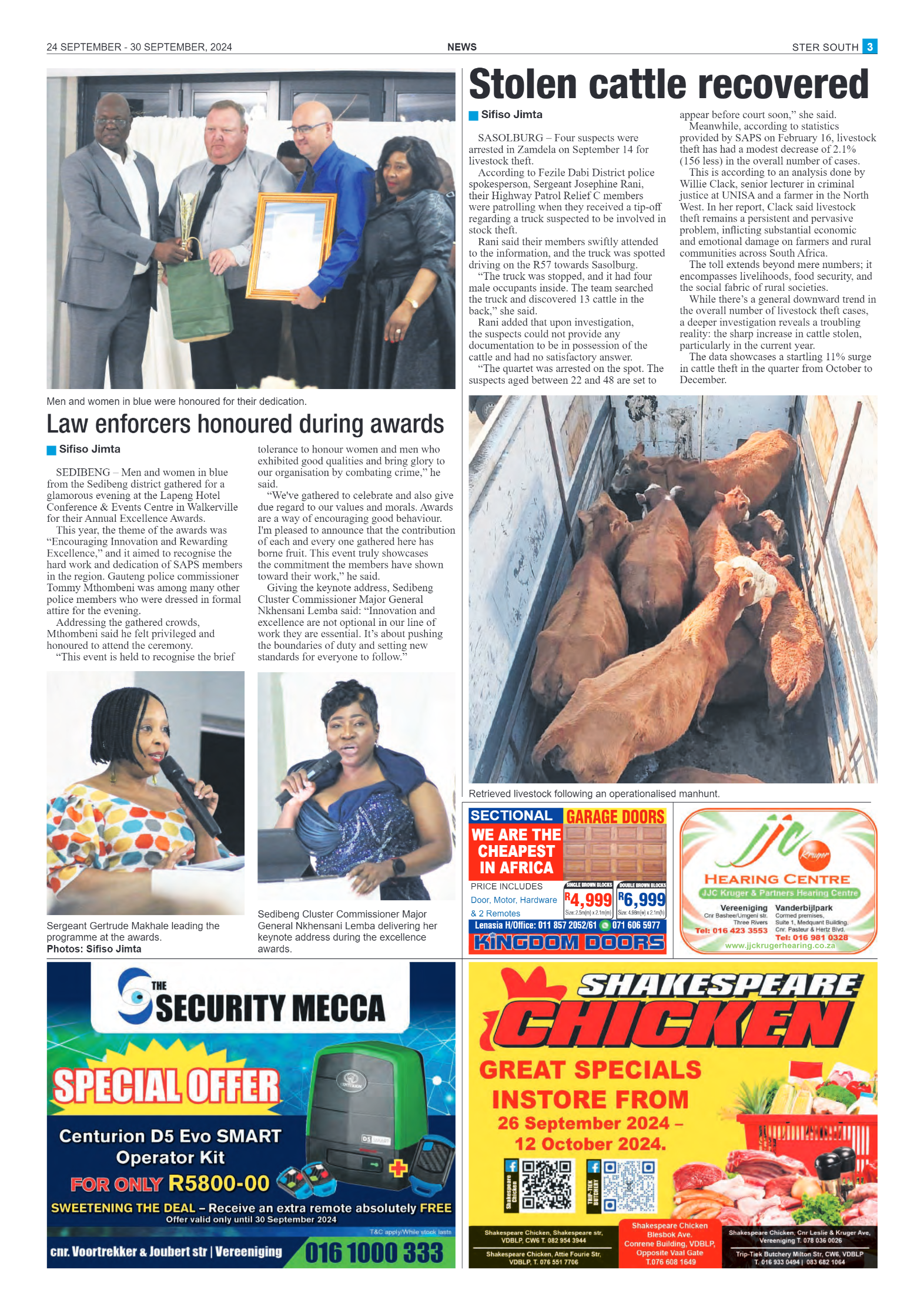 STER SOUTH 24 SEPTEMBER – 30 SEPTEMBER, 2024 page 3