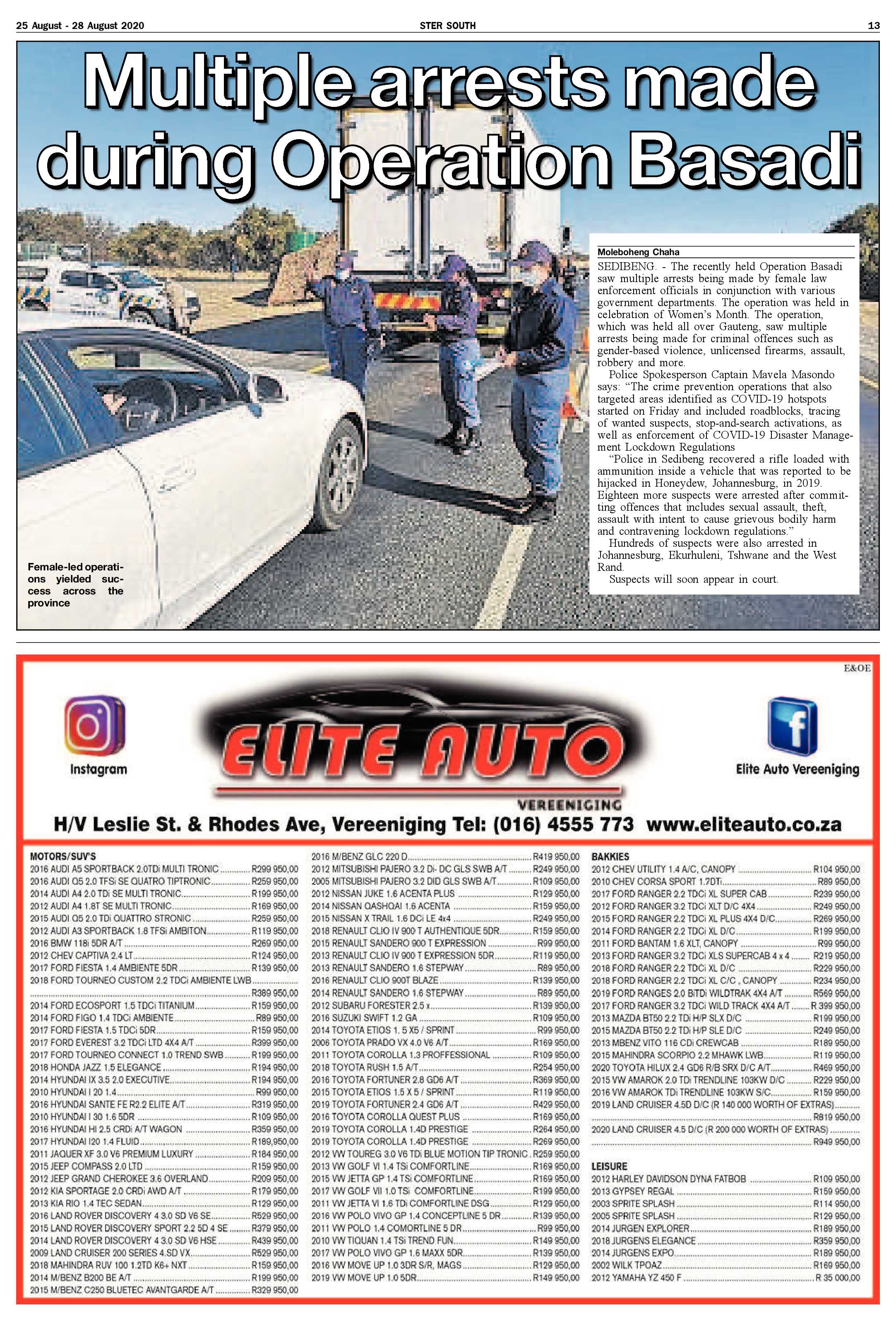 STER SOUTH 25 August – 28 August 2020 page 13