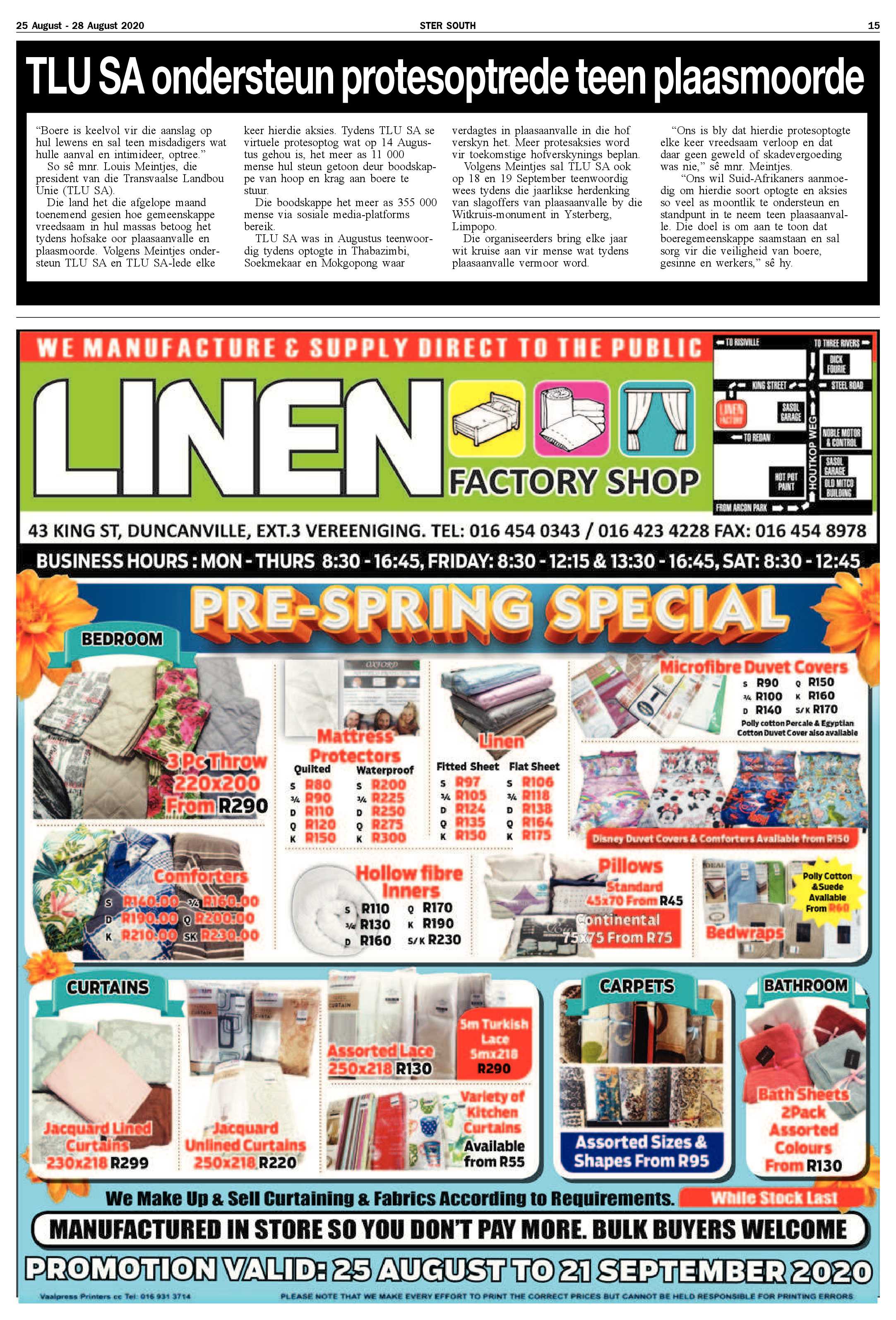 STER SOUTH 25 August – 28 August 2020 page 15