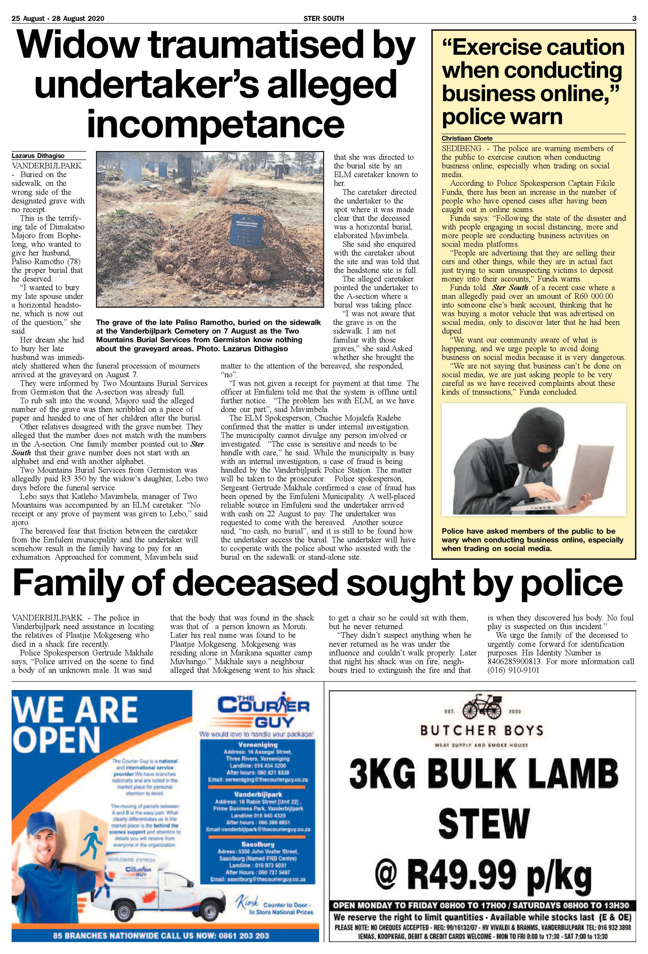 STER SOUTH 25 August – 28 August 2020 page 3