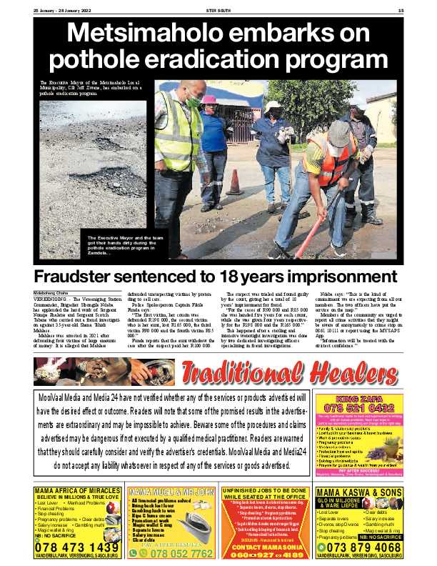 STER SOUTH 25 January – 28 January 2022 page 16