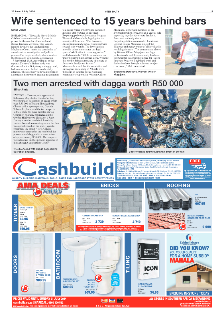 STER SOUTH 25 June – 1 July, 2024 page 5