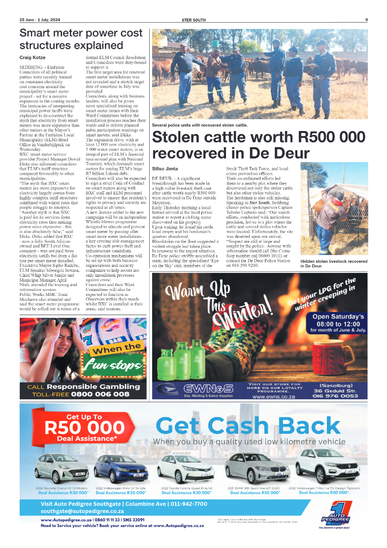 STER SOUTH 25 June – 1 July, 2024 page 9