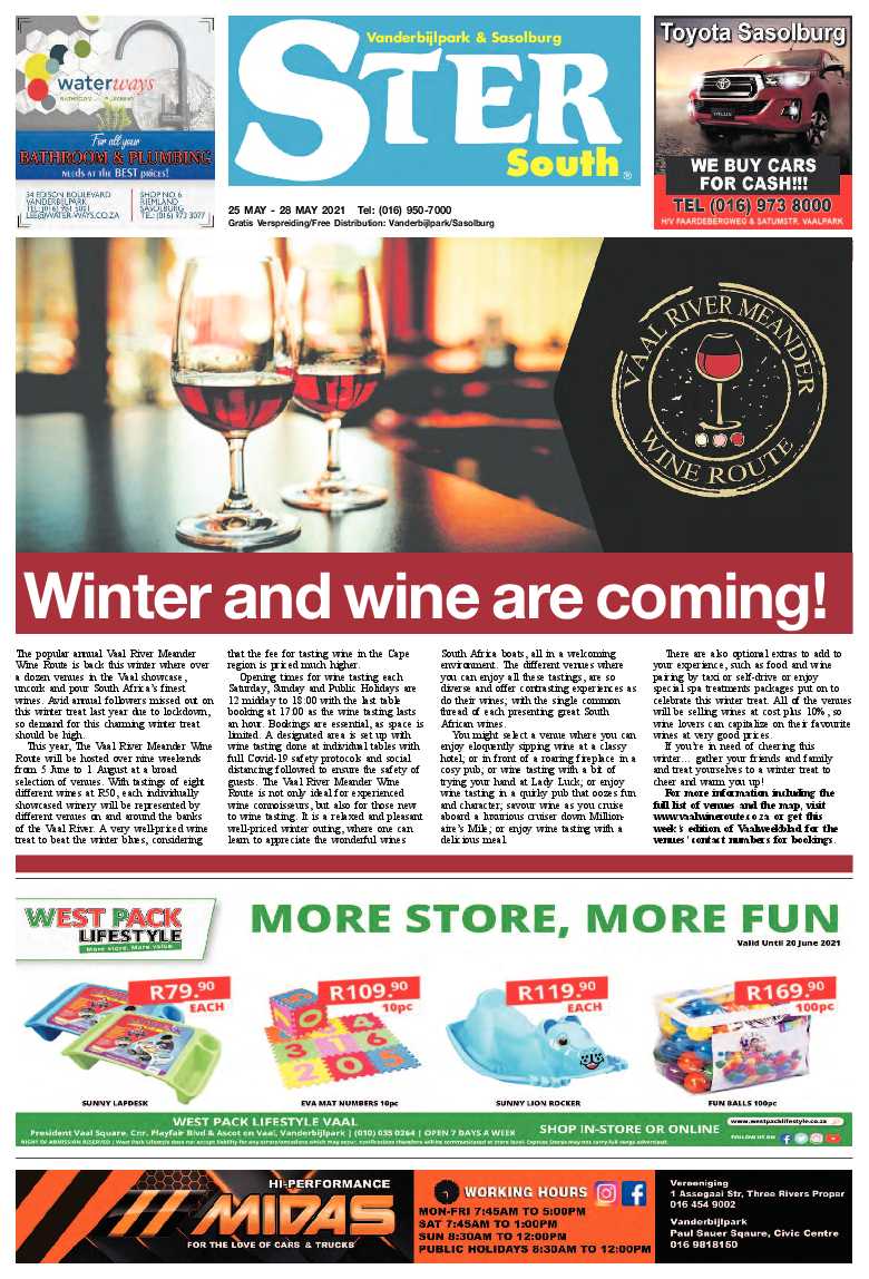 STER SOUTH 25 May – 28 May 2021 page 1