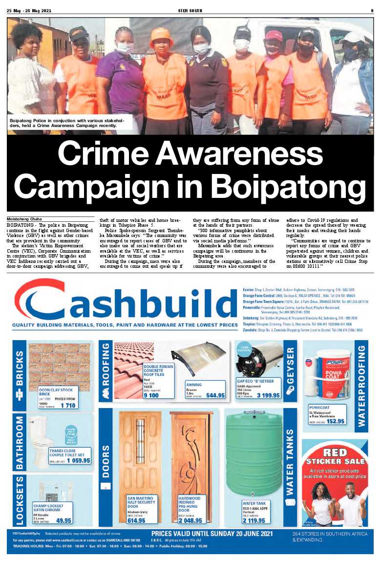 STER SOUTH 25 May – 28 May 2021 page 9