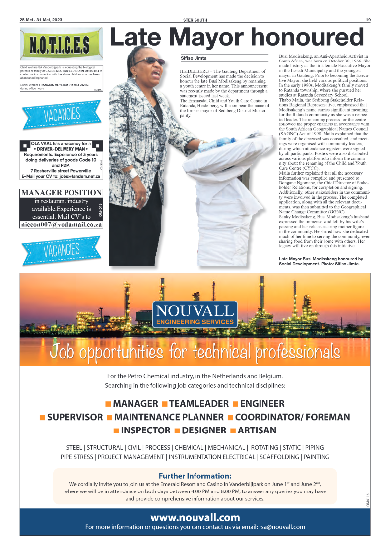 STER SOUTH 25 Mei – 31 Mei, 2023 page 19