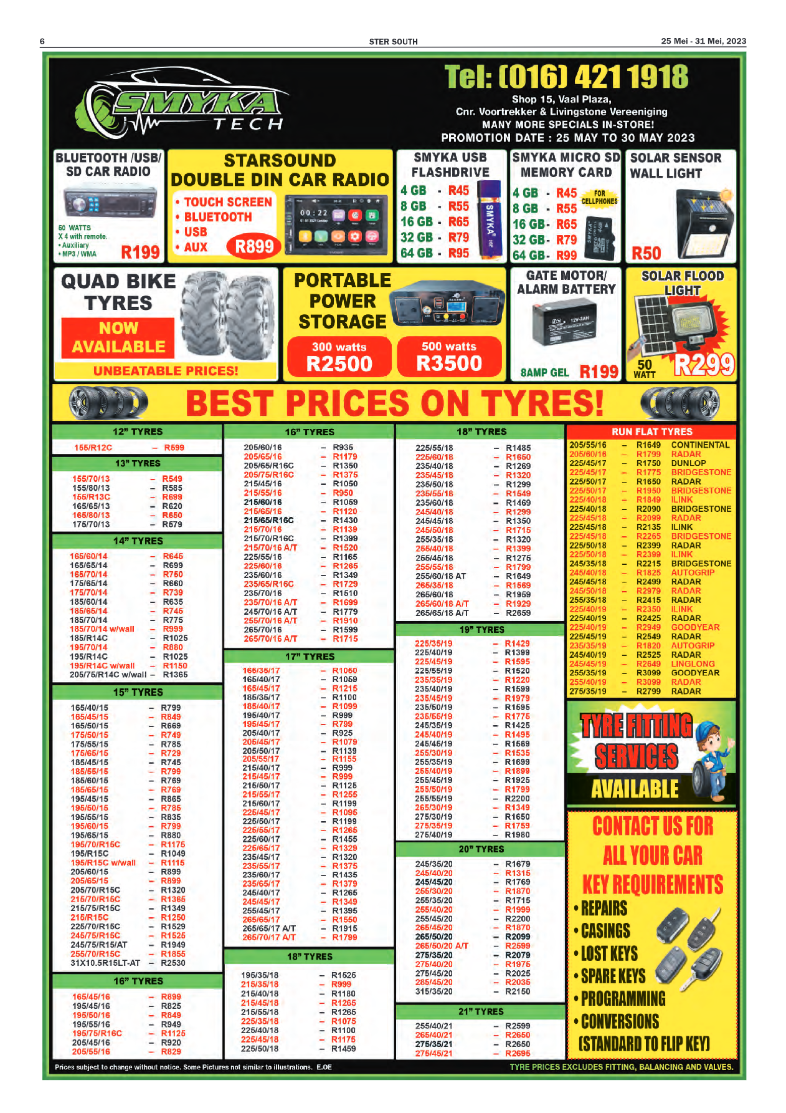 STER SOUTH 25 Mei – 31 Mei, 2023 page 6