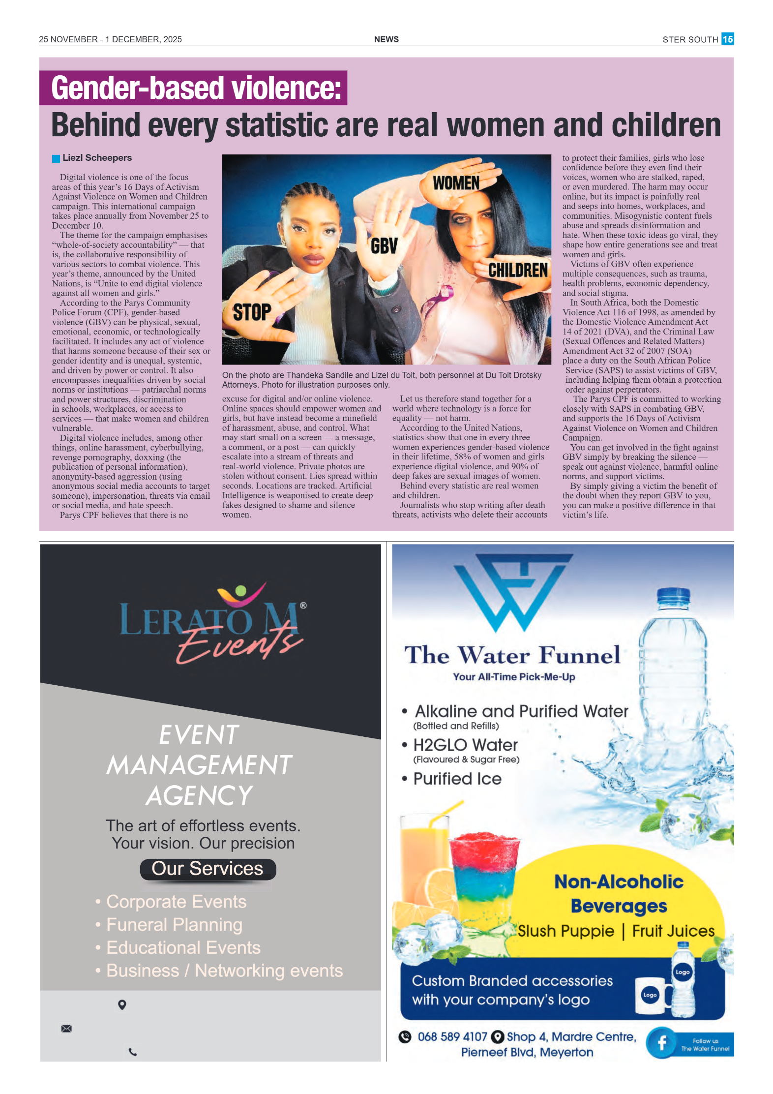 STER SOUTH 25 NOVEMBER – 1 DECEMBER, 2025 page 17