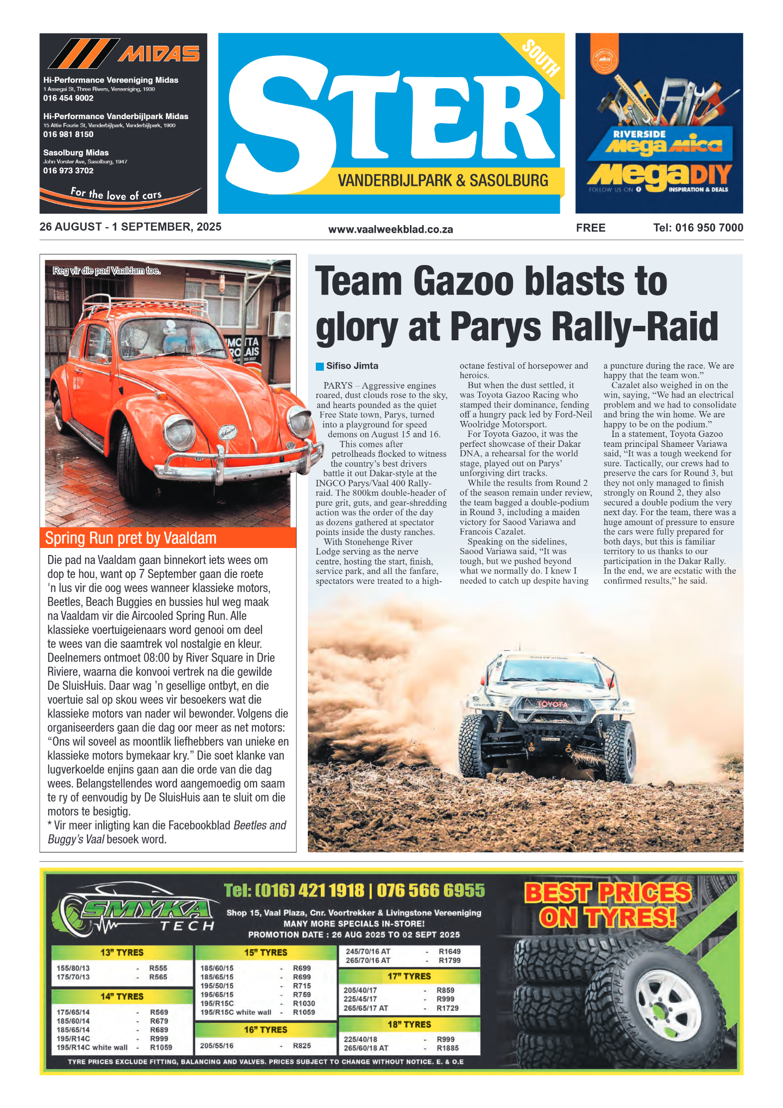 STER SOUTH 26 AUGUST – 1 SEPTEMBER, 2025 page 1