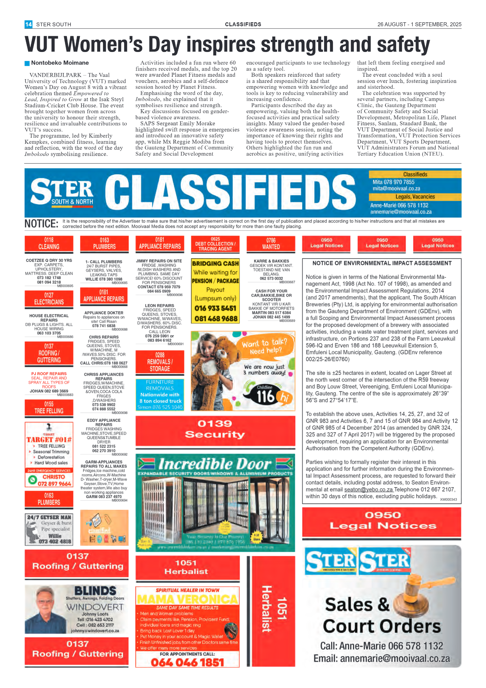 STER SOUTH 26 AUGUST – 1 SEPTEMBER, 2025 page 10