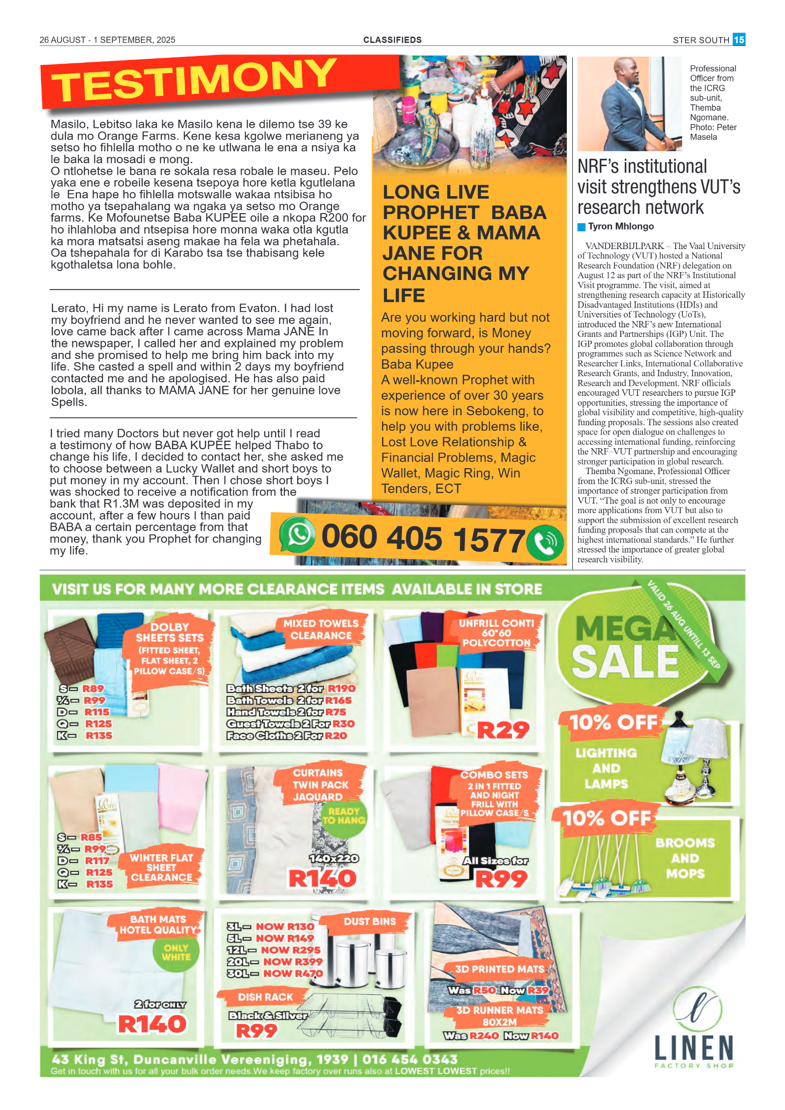 STER SOUTH 26 AUGUST – 1 SEPTEMBER, 2025 page 11