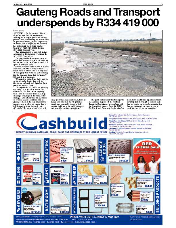 STER SOUTH 26 April – 29 April 2022 page 13