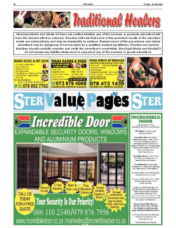 STER SOUTH 26 April – 29 April 2022 page 20