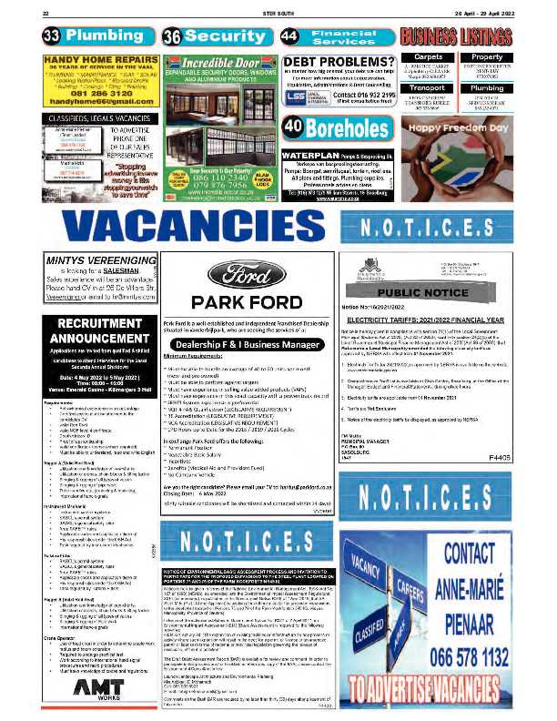 STER SOUTH 26 April – 29 April 2022 page 22