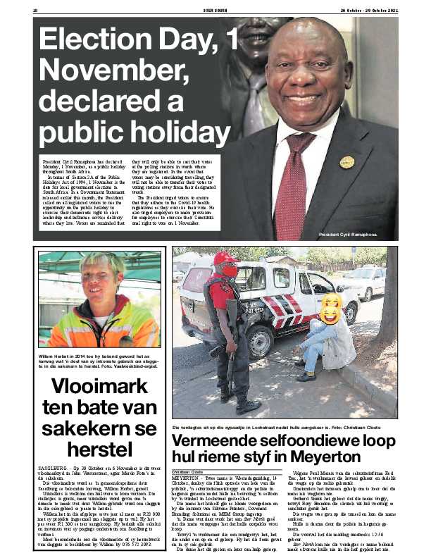 STER SOUTH 26 October – 29 October 2021 page 18