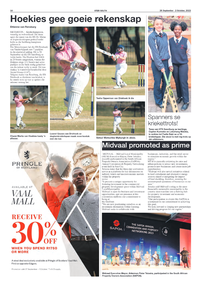 STER SOUTH 26 September – 2 October, 2023 page 16