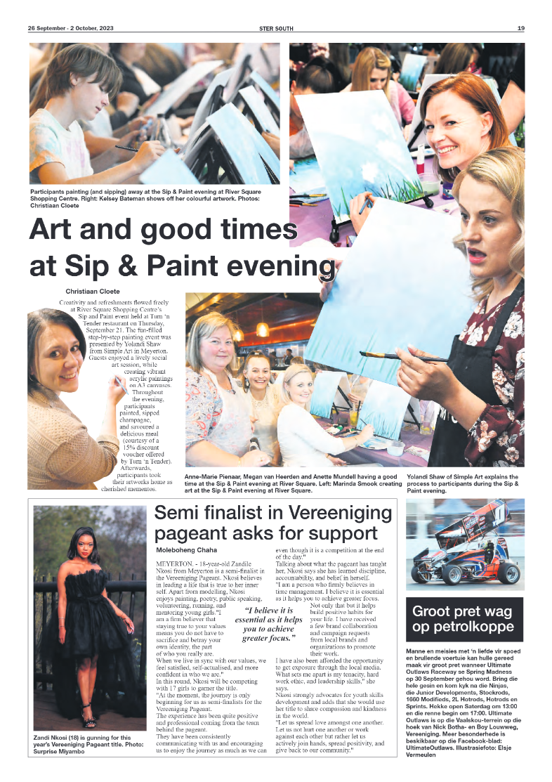 STER SOUTH 26 September – 2 October, 2023 page 19