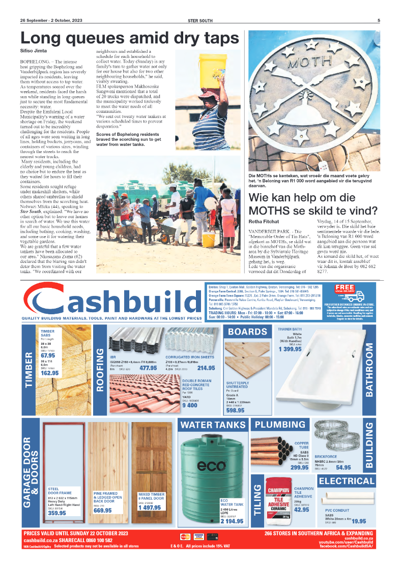 STER SOUTH 26 September – 2 October, 2023 page 5