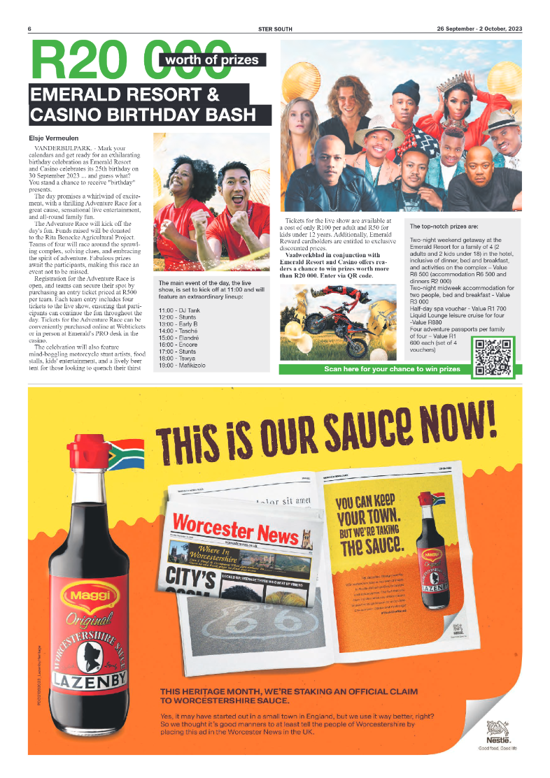 STER SOUTH 26 September – 2 October, 2023 page 6