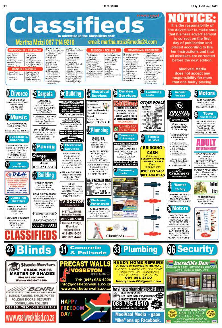 STER SOUTH 27 April – 30 April 2021 page 22