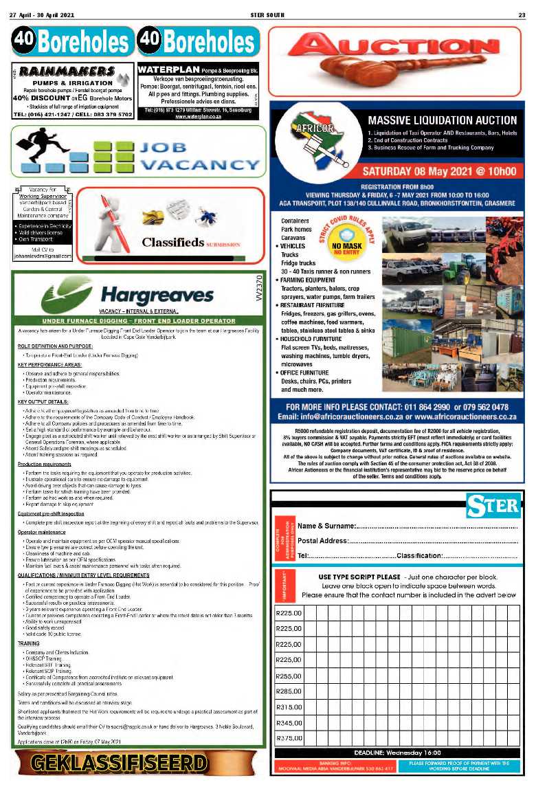 STER SOUTH 27 April – 30 April 2021 page 23