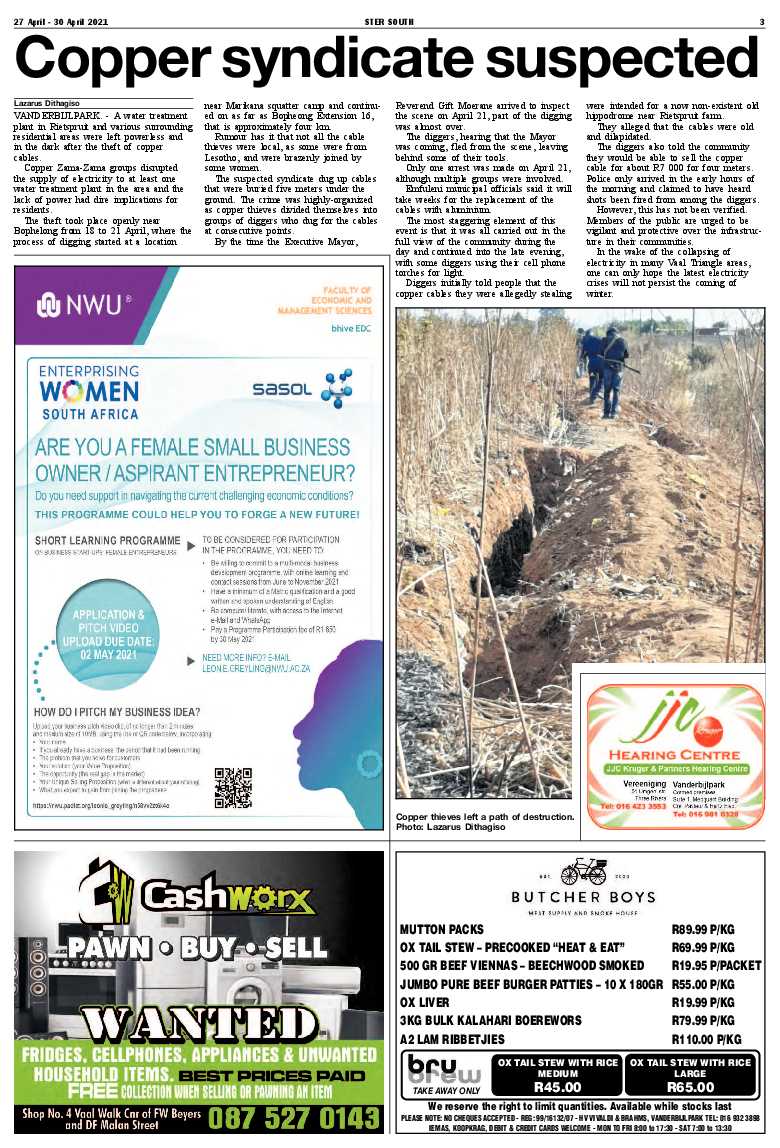 STER SOUTH 27 April – 30 April 2021 page 3