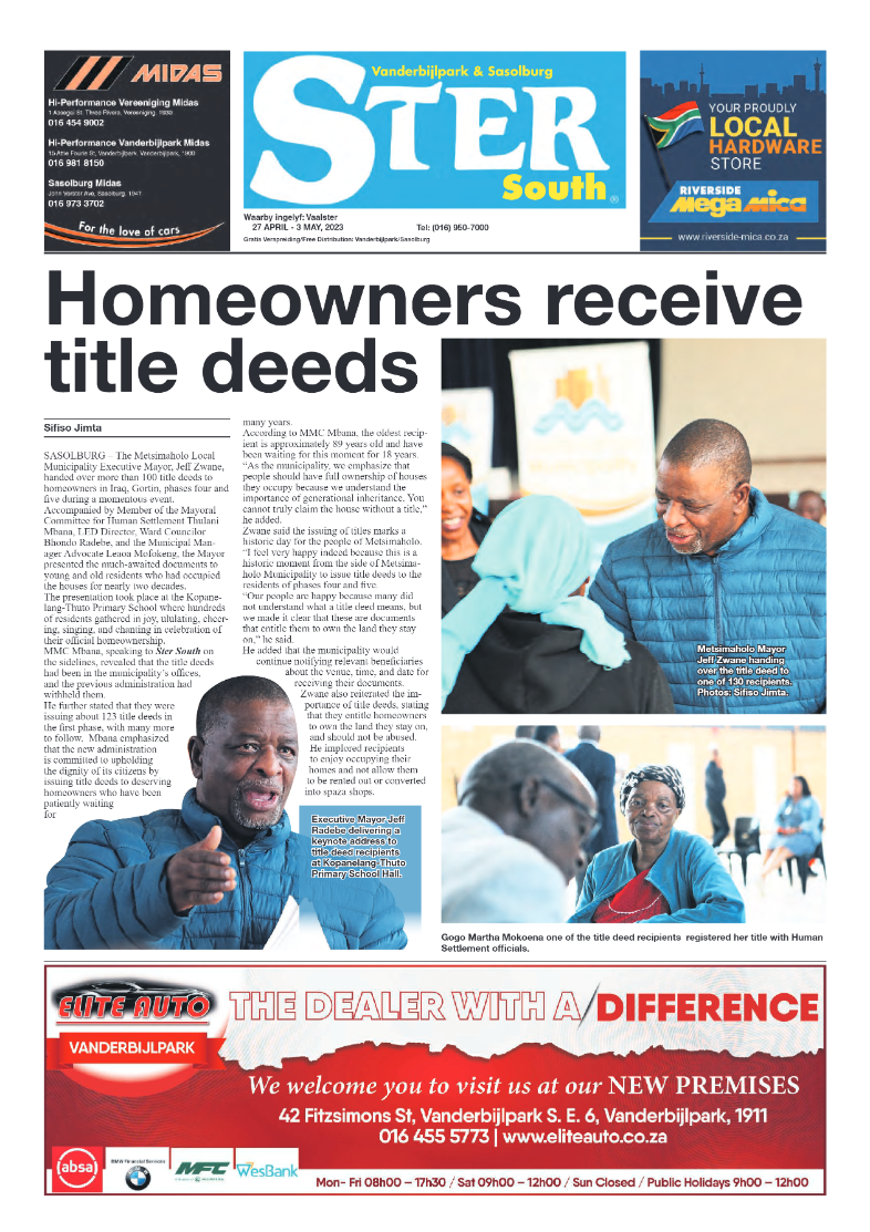 STER SOUTH 27 April – 3 May, 2023 page 1