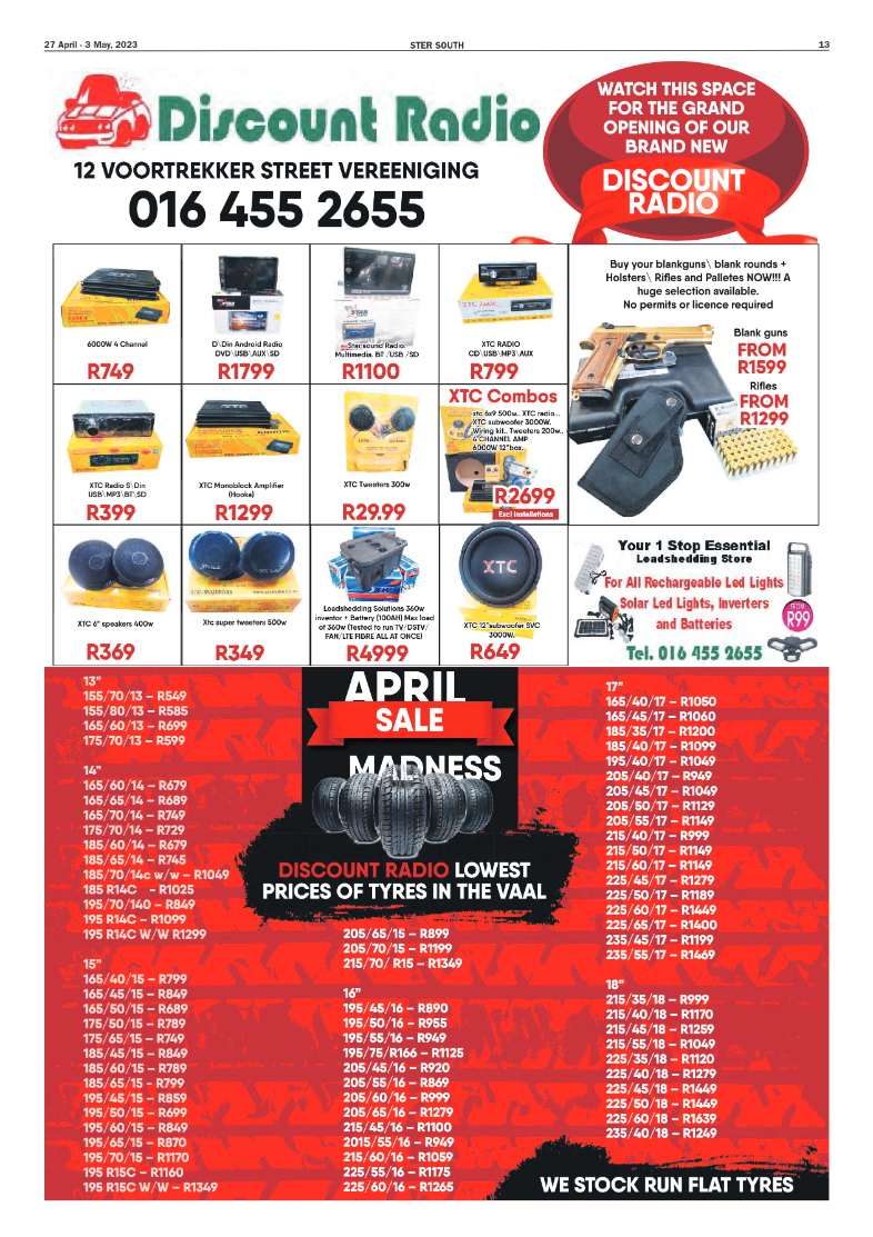 STER SOUTH 27 April – 3 May, 2023 page 13