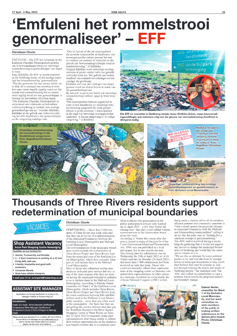 STER SOUTH 27 April – 3 May, 2023 page 21