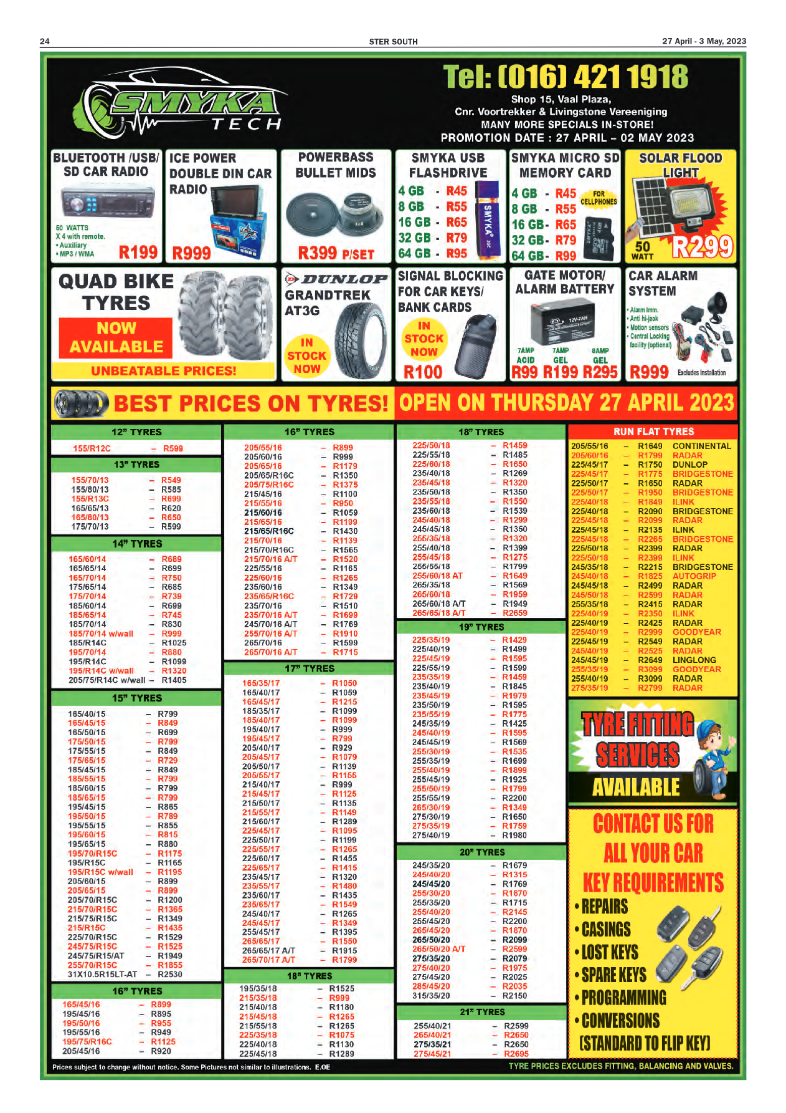 STER SOUTH 27 April – 3 May, 2023 page 24