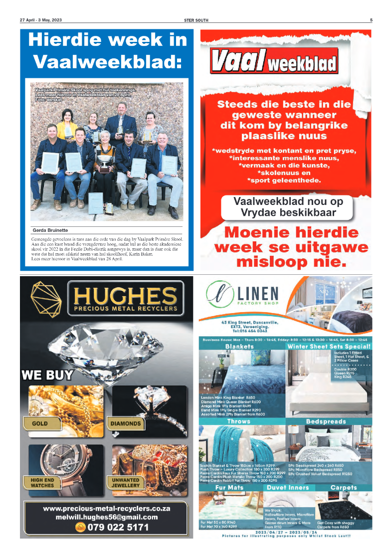 STER SOUTH 27 April – 3 May, 2023 page 5