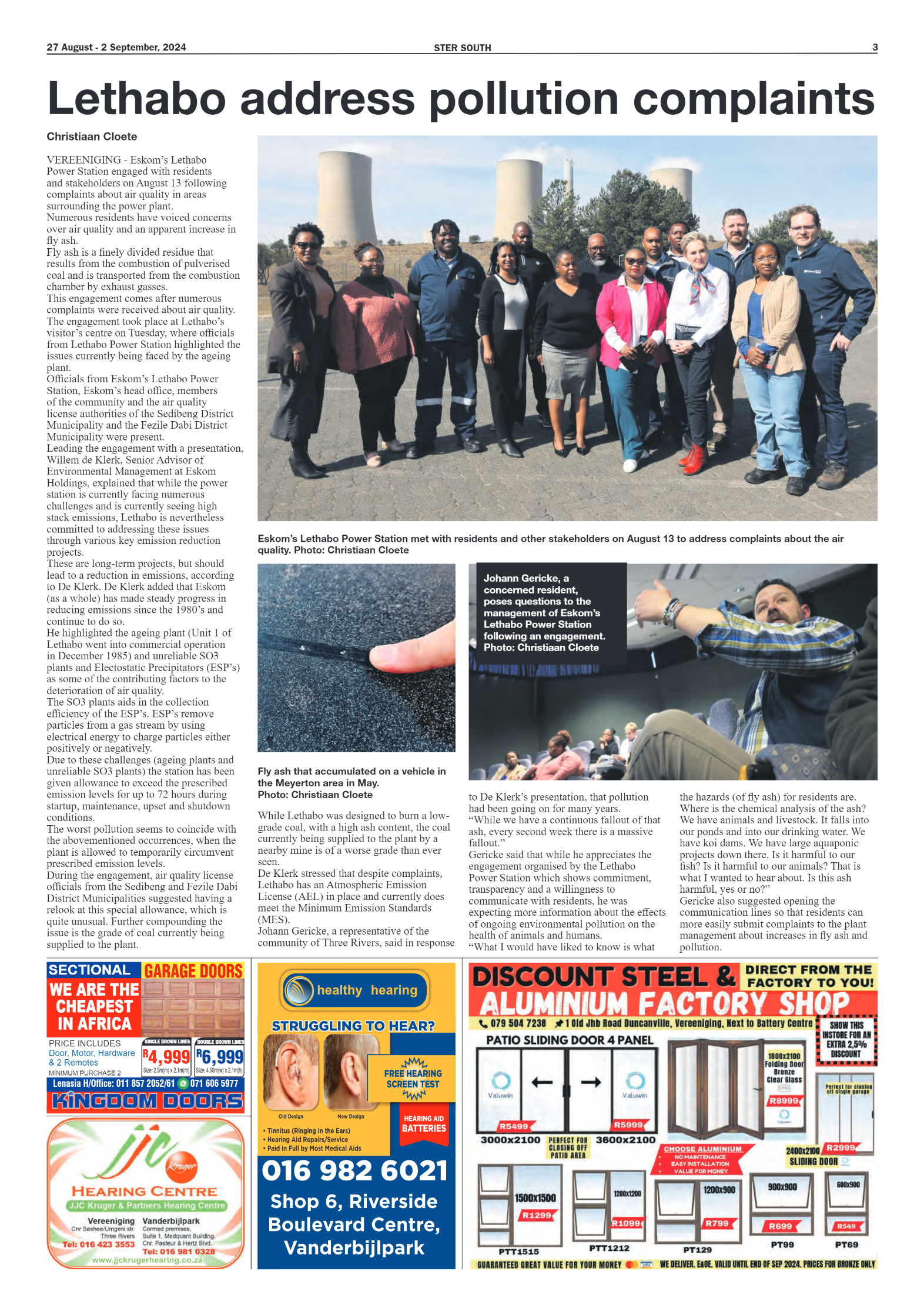 STER SOUTH 27 August – 2 September, 2024 page 3